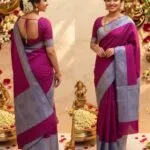 3D Embossed Saree (Karizma Silk) - image 4