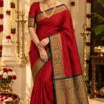 3D Embossed Saree (Karizma Silk) - image 3