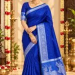 3D Embossed Saree (Karizma Silk) - image 2