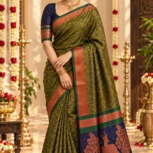 3D Embossed Saree (Karizma Silk)