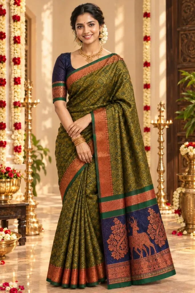 3D Embossed Saree (Karizma Silk)