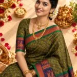 3D Embossed Saree (Karizma Silk) - image 4