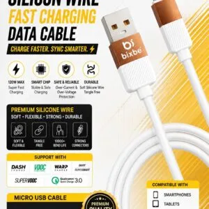 120W SILICON MICRO CABLE WITH DATA TRANSFER