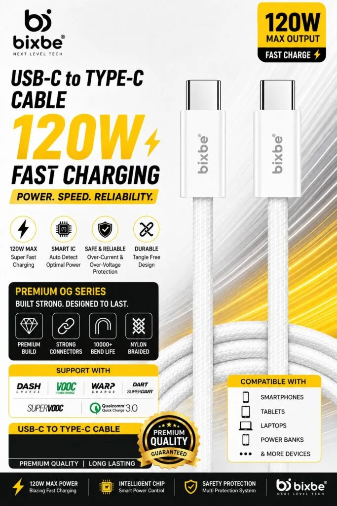 120W TYPE-C TO TYPE-C OG CABLE